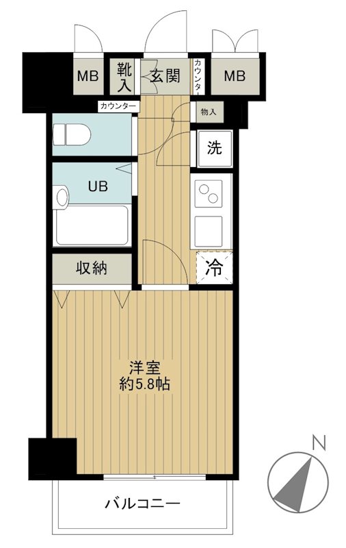 トーシンフェニックス初台の間取り