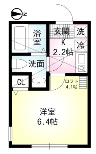 ヴェラハイツ白楽二番館の間取り