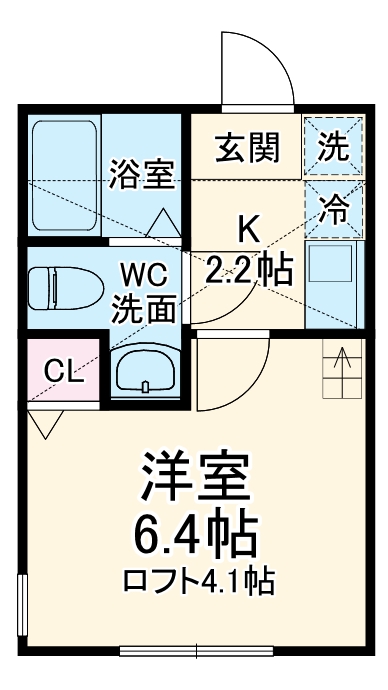 ヴェラハイツ白楽二番館の間取り