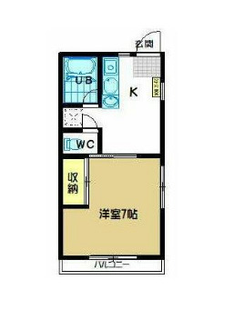 ロイヤルハイツ壱番館B棟の間取り