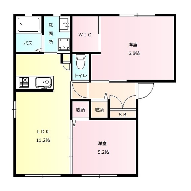 サンメゾン泉沢Bの間取り