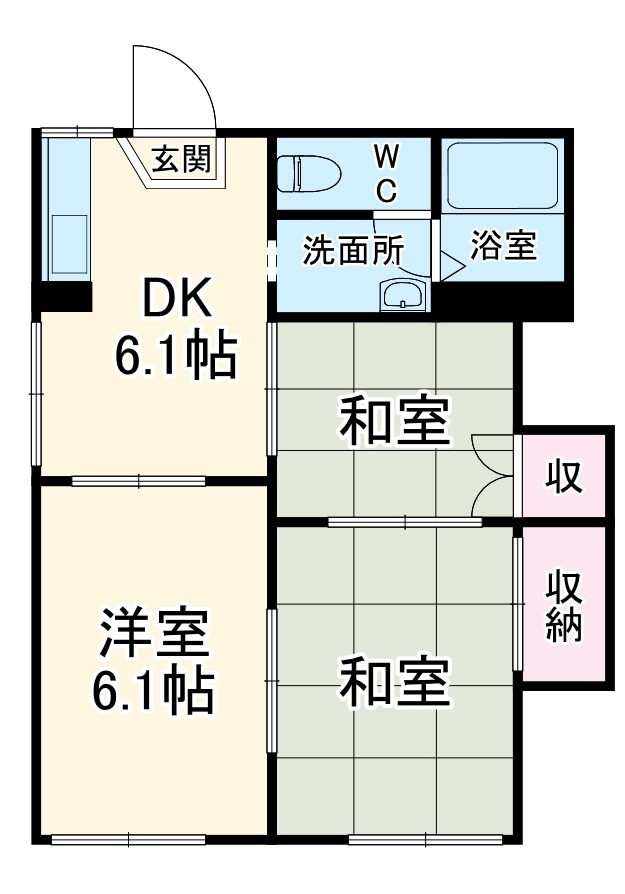グリーンハイツ柏木の間取り