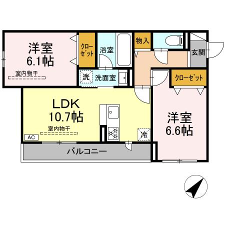 レヴリ広野の間取り