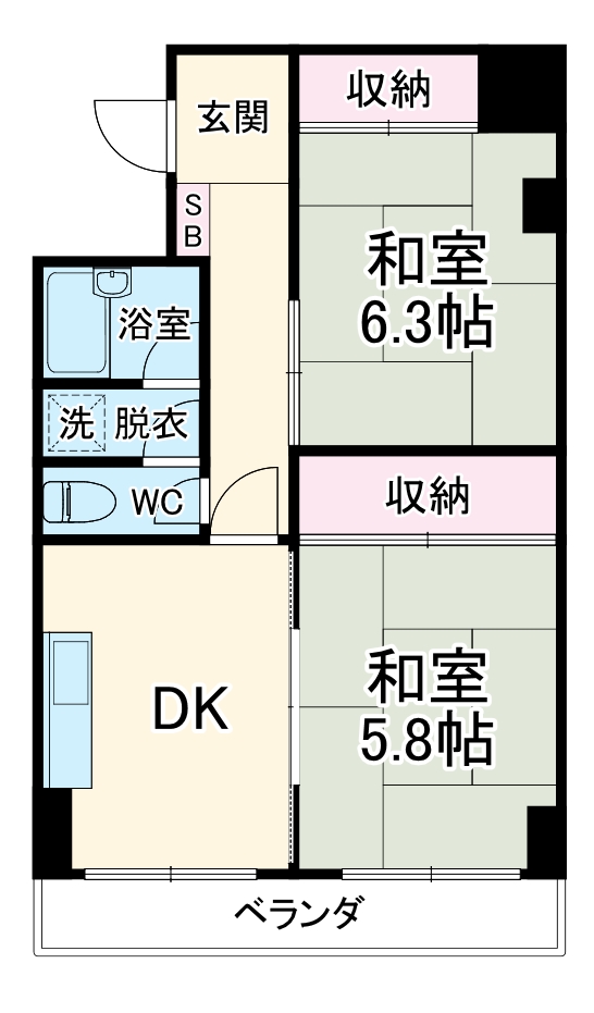 ルーエ大和田の間取り