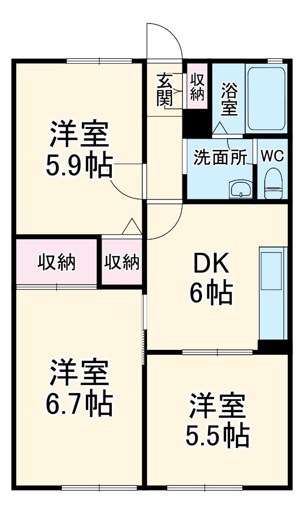 2/2 間取