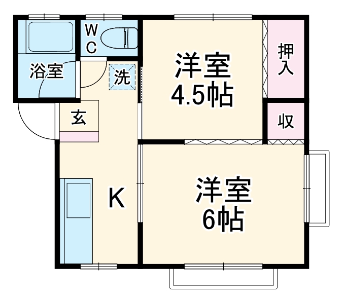 コーポ松山の間取り