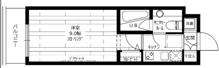 上石原の完工年月(2008年6月)築の賃貸マンションの間取り