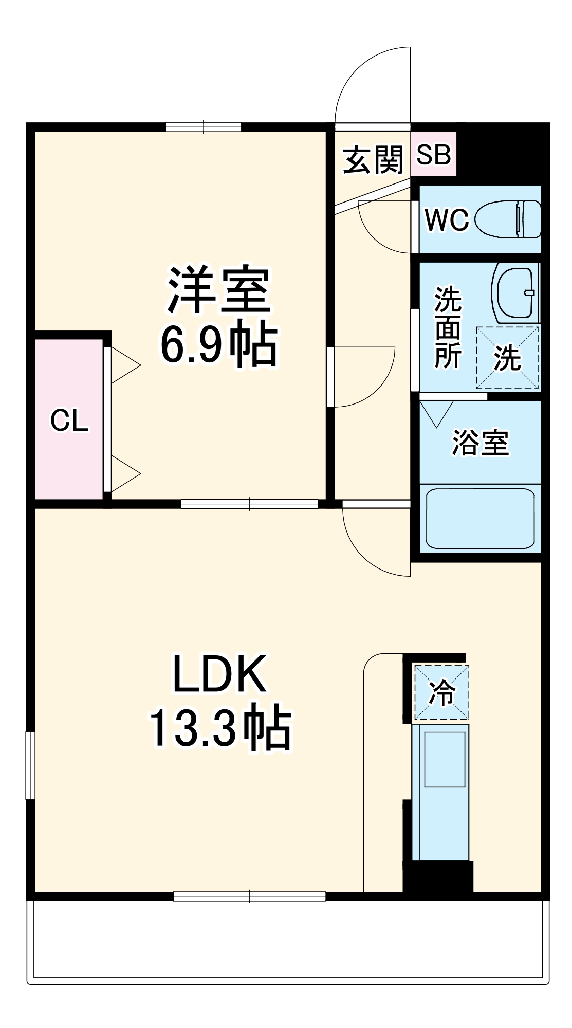 アムール天神の間取り