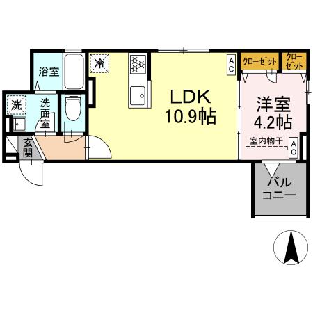 セレスティア南花畑Ⅴの間取り