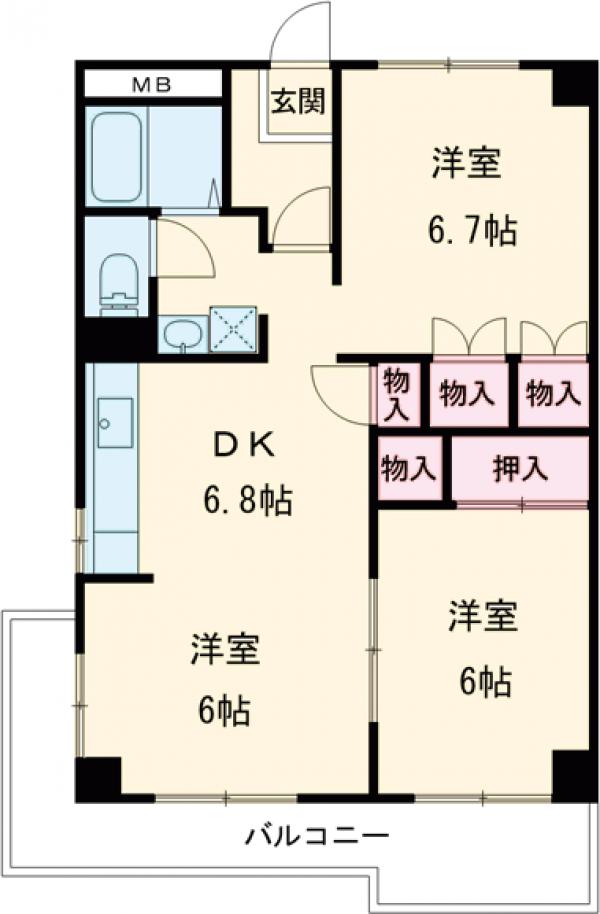 宇都宮昭和ビルⅢの間取り
