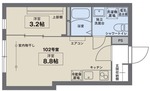 COCOFLAT武蔵関の間取り