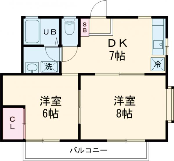 ピソ上野毛の間取り
