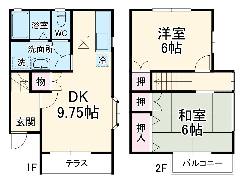 テラスハウス和合の間取り
