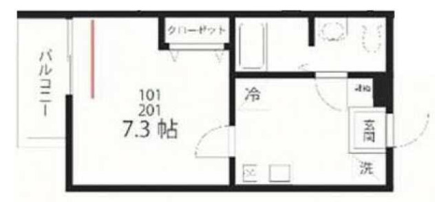 QUIET CRAB HOUSE鎌倉サーフの間取り