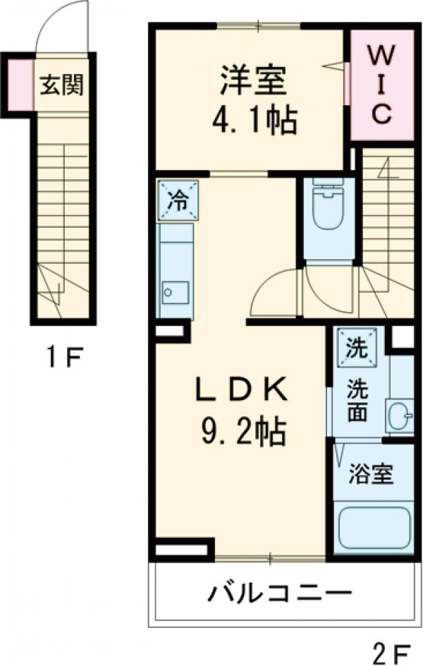 アンジュール西落合の間取り
