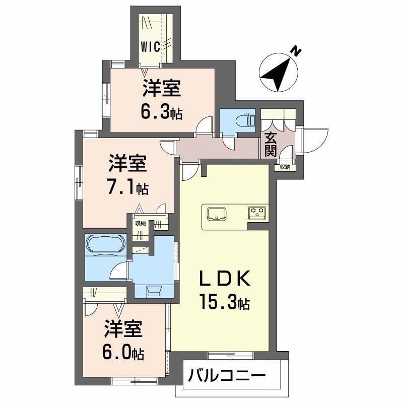HINASA東鷹匠の間取り