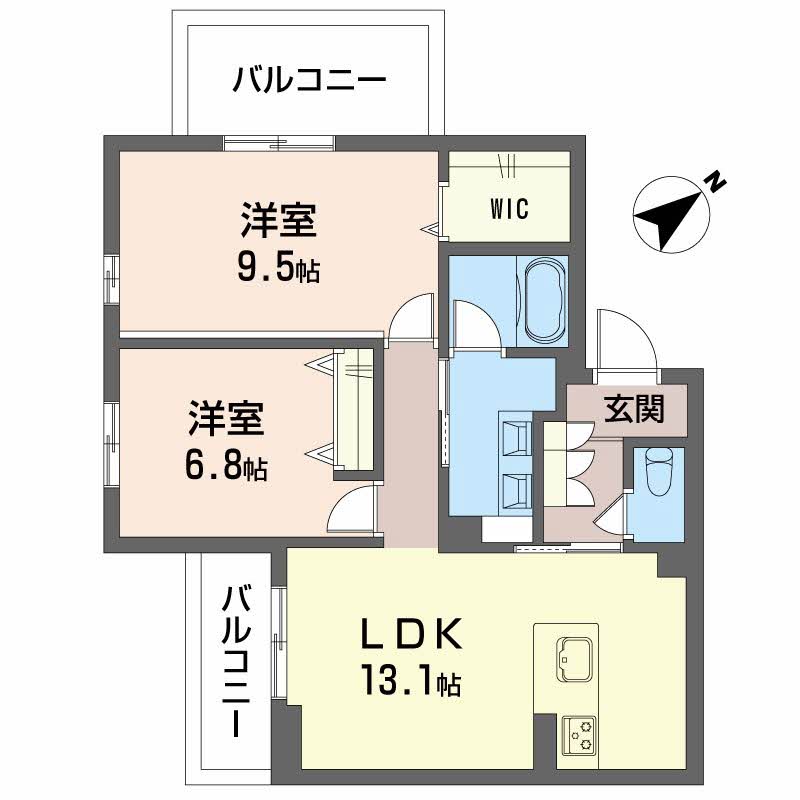 TRUST MAISON 京の間取り