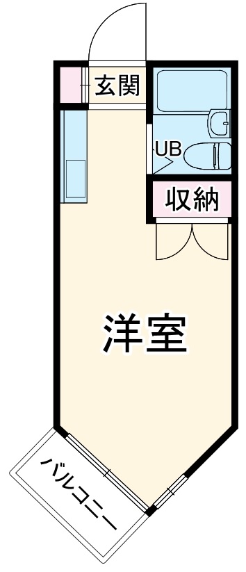 富士見の完工年月(1986年9月)築の賃貸アパートの間取り