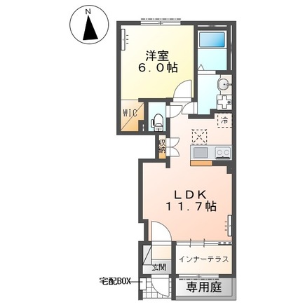 (仮)朝倉町新築アパートの間取り