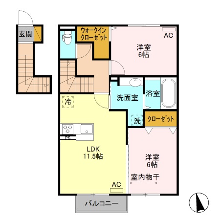 D-room PORTEの間取り