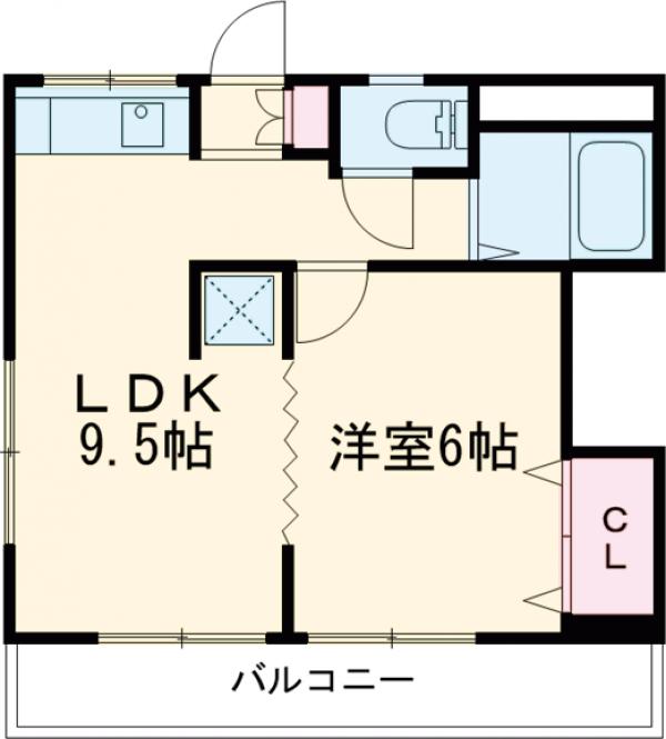 コーポ洋山の間取り