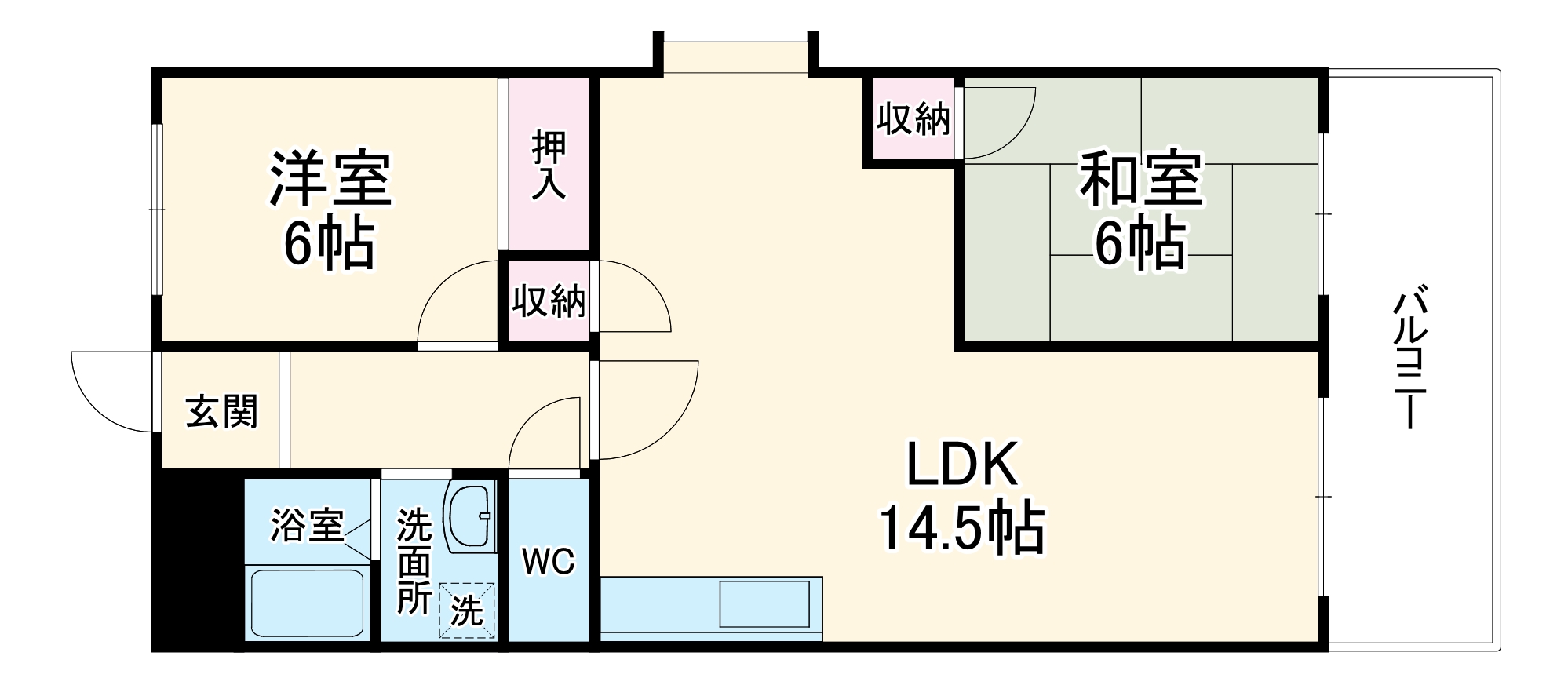 セントポーリア東豊中の間取り