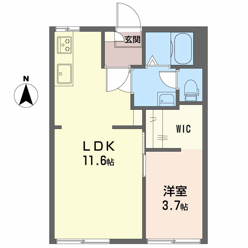 フォーブル昭山の間取り