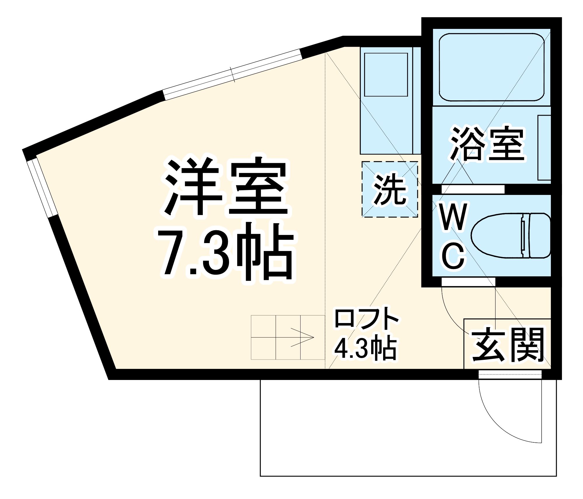 ユナイト追浜ハンプトンの間取り