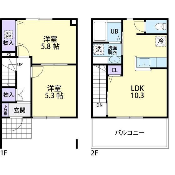 クレアコートの間取り
