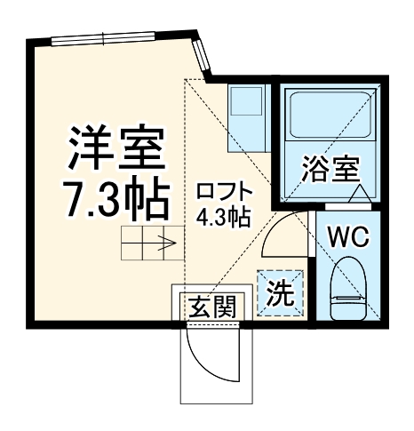 ユナイト追浜ハンプトンの間取り