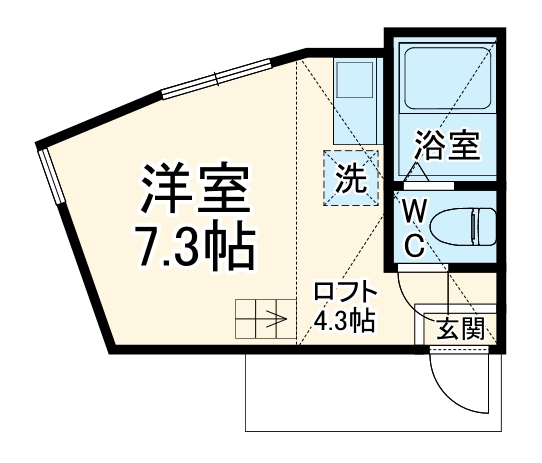 ユナイト追浜ハンプトンの間取り