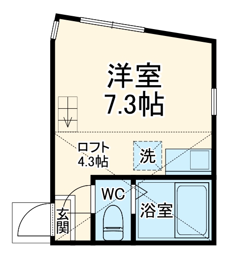 ユナイト追浜ハンプトンの間取り