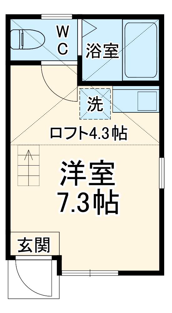 ユナイト追浜ローズウッドの間取り