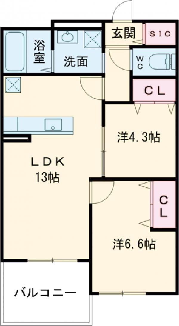Plume葛野三条の間取り