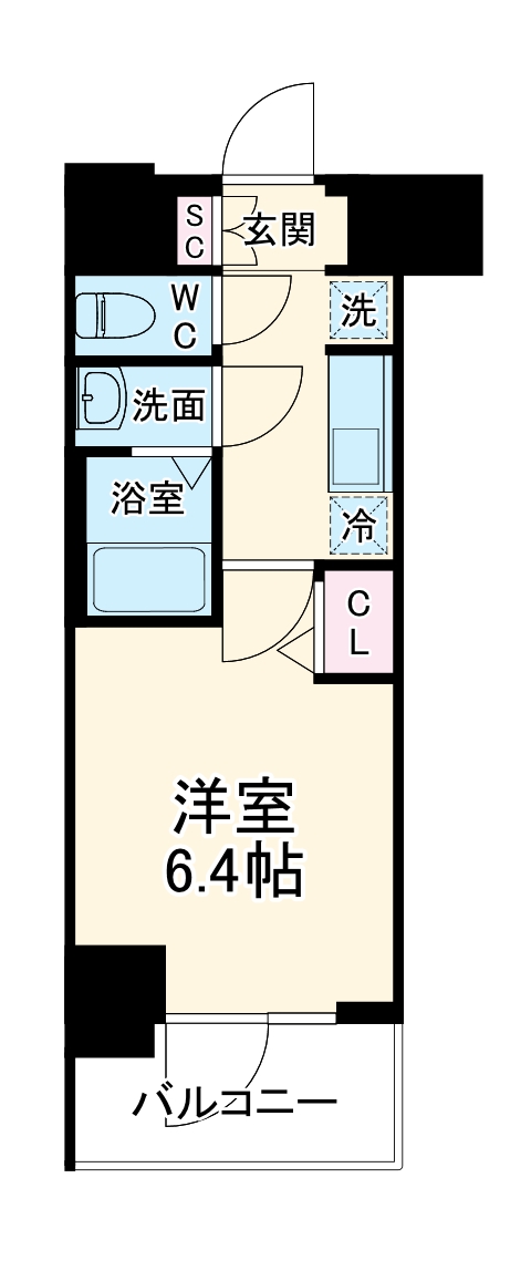 メイクスアート金山SOUTHの間取り