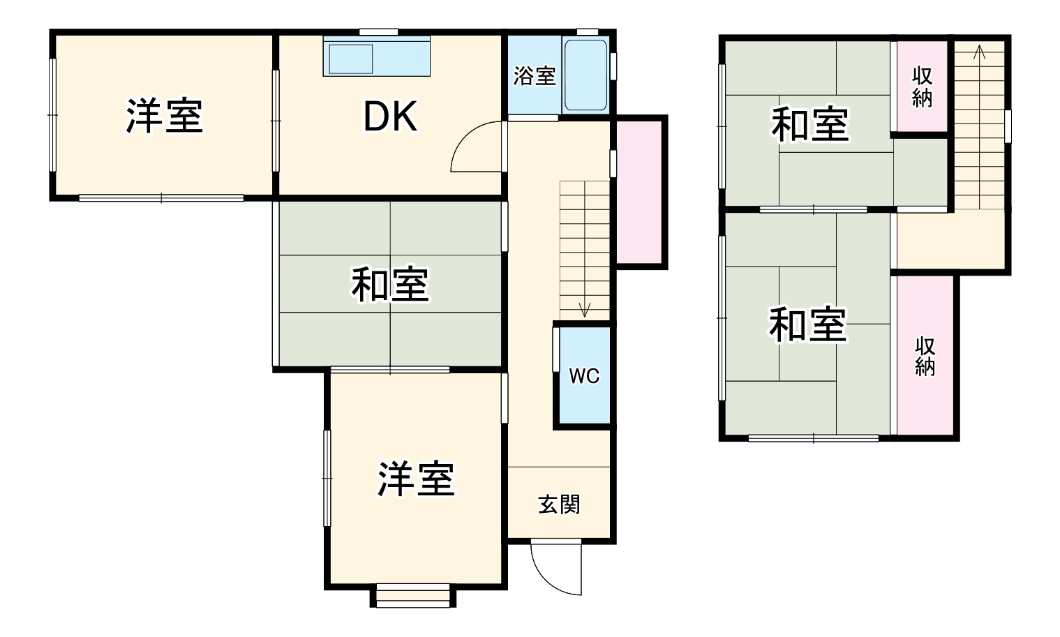 熊谷市西野戸建の間取り