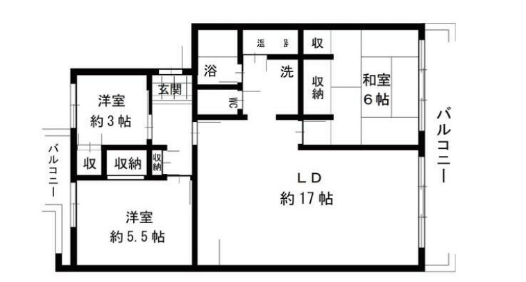 相模原富士マンションC棟の間取り