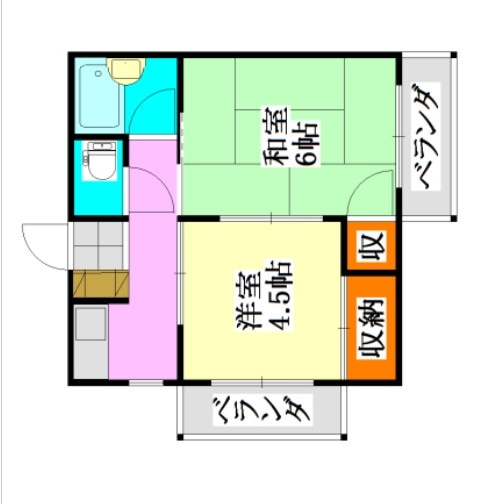 メゾンコリーヌⅡの間取り