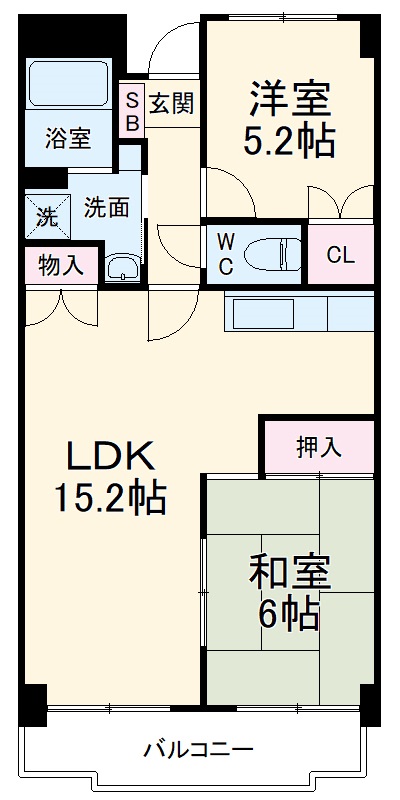 タウンコート湘南の間取り