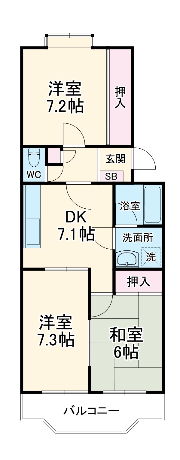 クレセール湘南の間取り