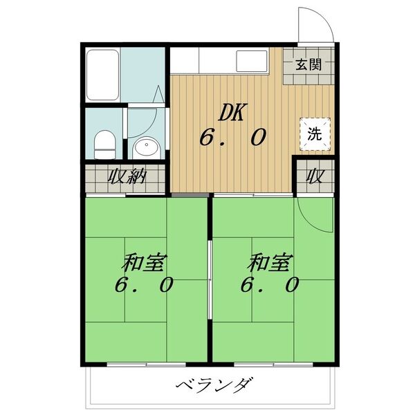コーポ大島の間取り