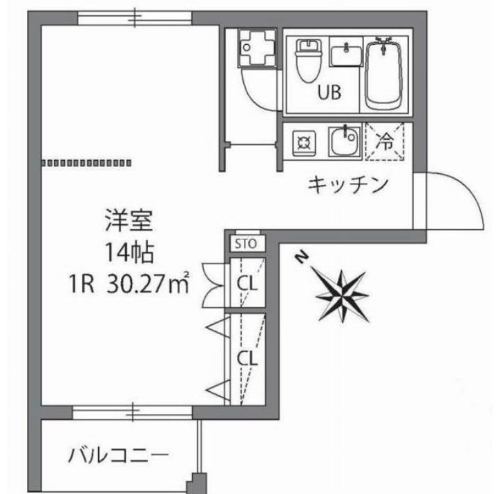 プラティーク門前仲町の間取り