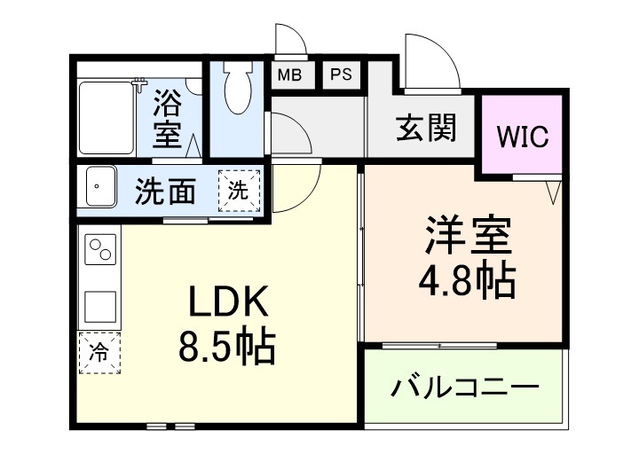 フジパレス岸和田市藤井町2丁目の間取り