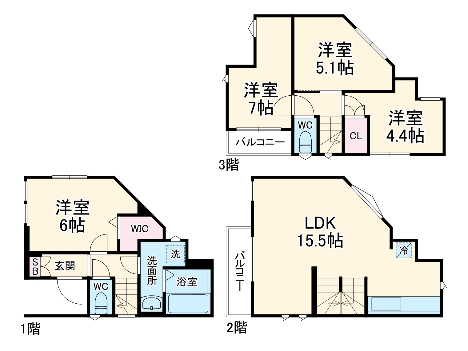 Kolet南鳩ヶ谷#15の間取り