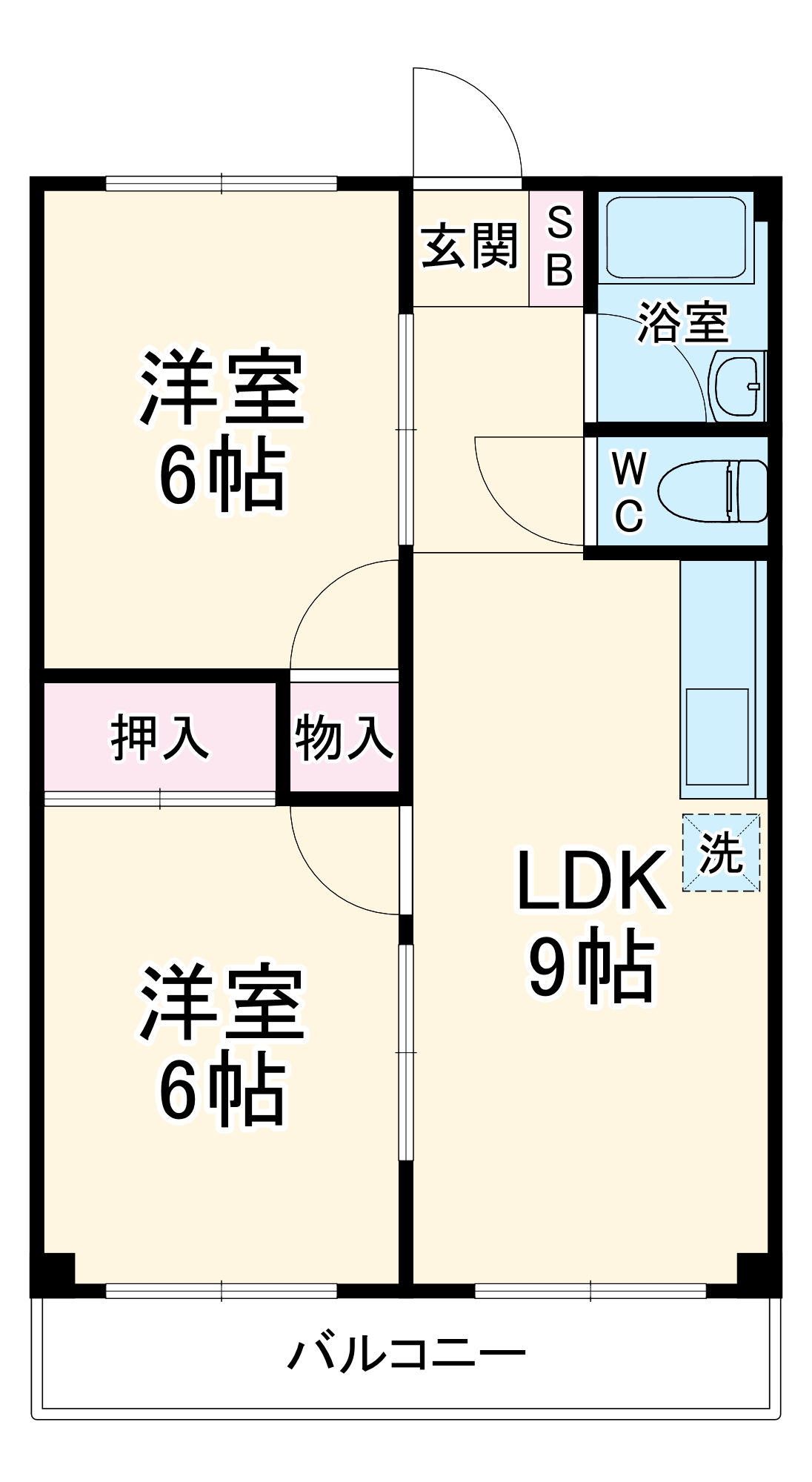 第1アラカワハイツの間取り