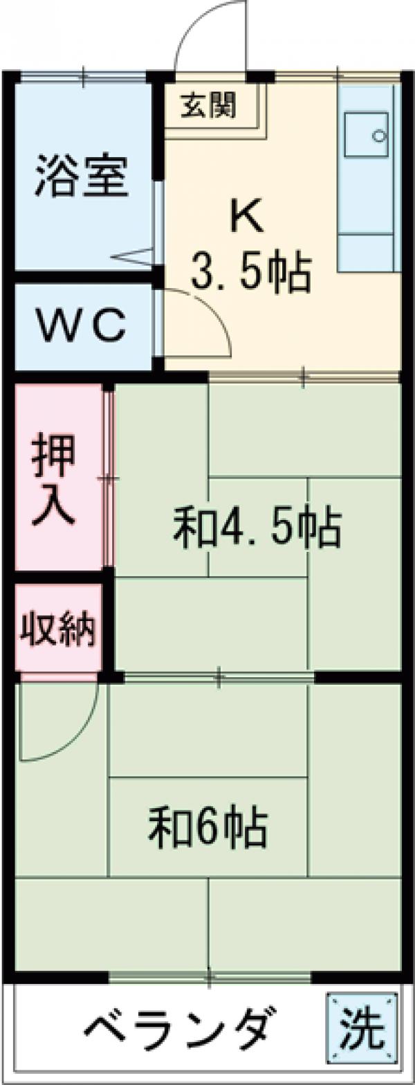 高橋ハイツの間取り