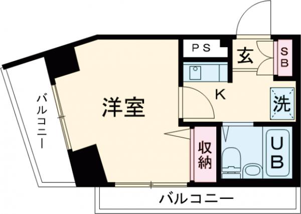 神山町の完工年月(1994年3月)築の賃貸マンションの間取り