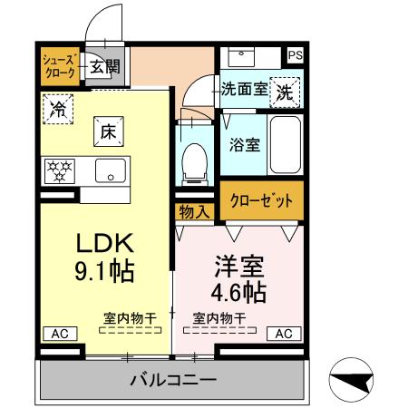 ルドベギア湘南台の間取り