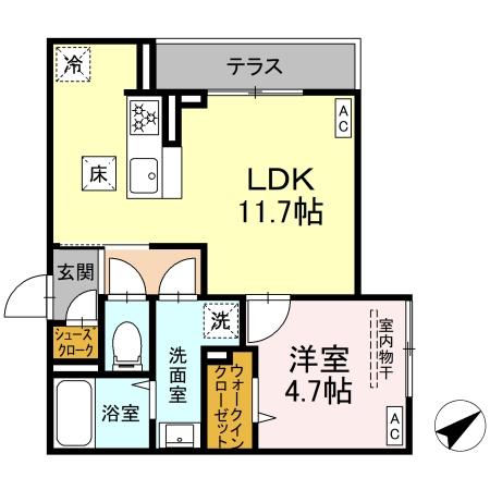 D Paina 井土ケ谷中町の間取り