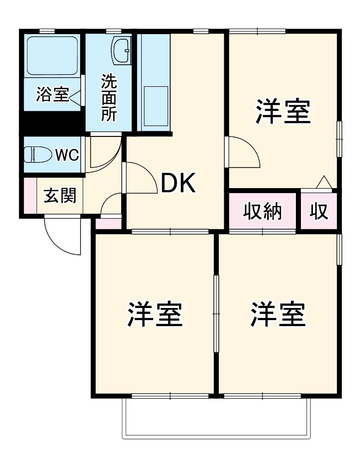 ユトリロ牛川の間取り